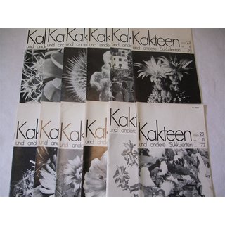 Kakteen und andere Sukkulenten.. KUAS Jahrgang 1972...komplett 12 Hefte !!